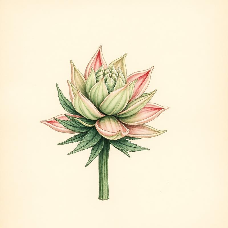 avaay 24/1 BPM — Baby Pam botanische Cannabis-Illustration