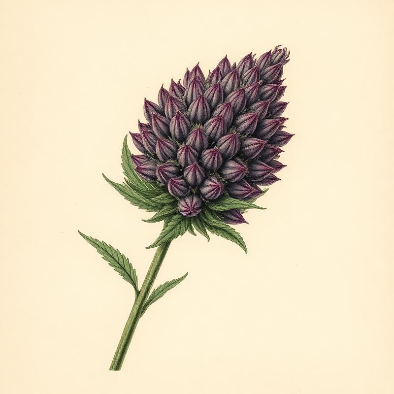 avaay 28/1 GNC — Grapes and Cream botanische Cannabis-Illustration