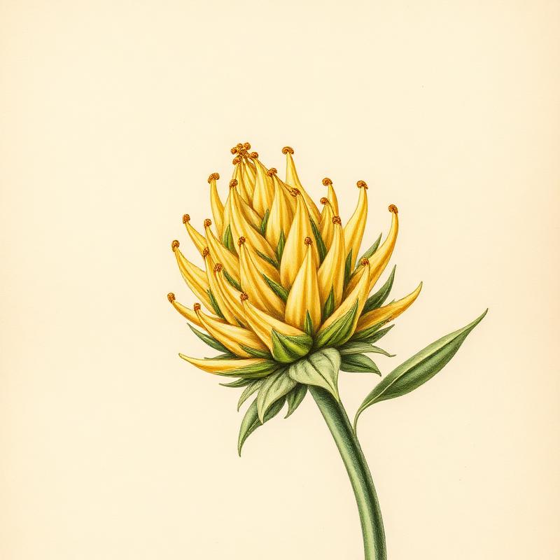 avaay 20/1 PNK — Pineapple Nuken botanische Cannabis-Illustration