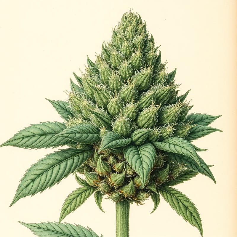 avaay 20/1 RG — Royal Gorilla botanische Cannabis-Illustration